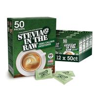Stevia Sweetener In The Raw, 50-Count Packages (Pack of 12)