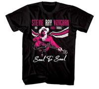 Stevie Ray Vaughan Soul to Soul Men's T-Shirt Double Trouble Blues Rock Merch XL Black BlackBlackL