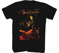Stevie Ray Vaughan T Shirt Gradient Photo Adult Black Short Sleeve Blues Rock Guitarist Music Graphic Tee Manches Courtes(XX-Large)