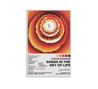 Stevie Wonder Songs in The Key of Life Peinture décorative imperméable et résistante aux taches Affiches haute définition Convient pour plusieurs scénarios dans les salons, chambres et bureaux. Style