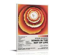 Stevie Wonder Songs in The Key of Life Poster sur toile pour chambre à coucher, salon, décoration murale moderne, style paysage, 30 x 45 cm