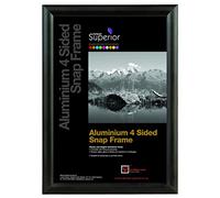 Stewart Superior A0 Cadre photo en aluminium 4 côtés Noir 25 mm