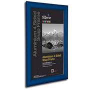 Stewart Superior Cadre photo 4 côtés en aluminium Bleu 25 mm