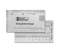 Stewmac Cordes Action Gauge et règle, métrique, Acier inoxydable - conçu par Stewmac, The Original Outil de mesure pour guitare acoustique et électrique, des basses et Configuration