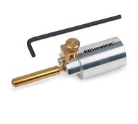 StewMac Guide de défonceuse Professionnel pour Filets, Aluminium, Laiton | Vis moletée réglable jusqu'à 0,220"; compatible Dremel et outils rotatifs pour des rainures de filet régulières en lutherie.
