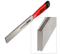 StewMac Lime à frettes centrée en Z - Lime à frettes diamant en forme de V avec deux bords inclinés - Forme des deux côtés à la fois pour un couronnement plus rapide et précis des frettes