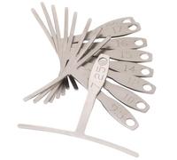 StewMac Lot de 9 jauges de rayon de sous-corde, largeur standard pour guitare à 6 cordes et la plupart des basses à 4 cordes