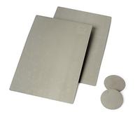 StewMac Sharkskin Lot de 2 feuilles abrasives rectangulaires (10,2 x 7 cm) et 2 feuilles rondes (2,5 cm)