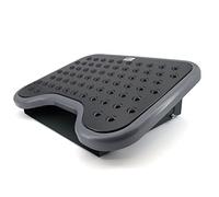 STEY ACCESORIOS - Repose-pieds de bureau ergonomique ajustable en hauteur - partie supérieure en plastique recyclé - 48,5x35,5x13,3 cm - partie inférieure anti-dérapante en métal - Made in EU