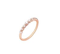 Stfery Alliance classique demi-éternité en or rose 9 K/14 K/18 carats avec diamant naturel 0,2 ct Taille 47-65, 56 (17,8), Métal, Diamant