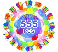 STFYUG 555 PCS Ballons D'Eau, Ballon Bombe a Eau, Remplissage Rapide Water Balloon, Ballon a Eau, Bombe Eau, Jeux d'Eau Enfant Exterieur pour Les Activités Estivales, Fêtes, et Jeux en Famille