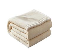 STGAO Couverture Douillette 90 x 190 cm Légère et Confortableen Couverture de Canapé XL Personnalisation du Support pour Maison, Canapé, Chaise, Lit, Voyages, Beige