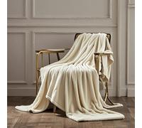 STGAO Couverture Flanelle 60 x 120 cm Améliorer Le Sommeil Couverture Moelleuse en Polaire Personnalisation du Support pour Lit Canapé Couverture Décontractée Couvre-Lit, Beige