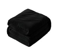 STGAO Couverture Polaire 90 x 190 cm Haute Qualité Peluche Chaud Couverture de Vie et de Câlin Personnalisation du Support pour Lit et Canapé, Lit Double, Canapé-Lit, Noir