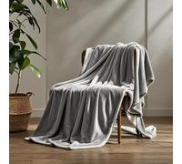 STGAO Couverture Polaire 90 x 200 cm Haute Qualité Peluche Chaud Plaid Fausse Fourrure Personnalisation du Support pour Chambre Sofa Lit Fauteuil, Gris Clair