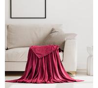 STGAO Plaid Canapé 90 x 150 cm Anti-Boulochage Jeté Canapé Flanelle Légère et Confortableen pour Lit et Canapé, Lit Double, Canapé-Lit, Vin Rouge