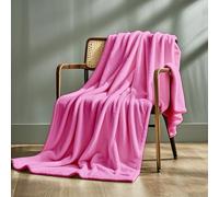 STGAO Plaid Polaire 60 x 120 cm Douce et Respirante Plaid Canape Polaire Personnalisation du Support pour Printemps, Été, Automne et Hiver., Rose