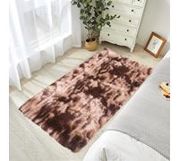 STGAO Tapis Pelucheux à Poils Longs 175 x 210 cm Tailles Différentes Tapis Modernes de Salon Facile à Maintenir pour Décor à La Maison de La Chambre à Coucher, Marron