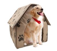 STGBCST Niche d'extérieur pour chien et chat - Douce et chaude - 50 x 44 cm - Résistante aux intempéries - Douillette, antidérapante et résistante à l'hiver - Pour petits chiens et chats