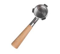 Stgbcst Porte-filtre sans fond 58 mm en acier inoxydable, pour visualisation et contrôle de l'expresso, compatible avec Sage/Breville (21,5 x 5,4 cm) (style 2)