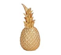 Stgbcst Statue décorative en résine d'ananas dorée pour salon, bureau (S - 14 x 5,5 cm)