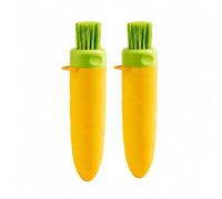 Stgfyxgs 2 Pièces Épluche-Gingembre Ail 3 En 1 Pratique Ustensile l'til'épluchage Brosse Tranchant Éplucheur Triple Fonction, Jaune