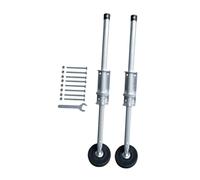 Stgfyxgs 2x Niveleurs D'échelle avec Pieds En Caoutchouc Pieds Stabilisateurs D'échelle Extensibles Réglables En Acier Au Niveau Du Escabeaux de Ga, Longueur 50cm