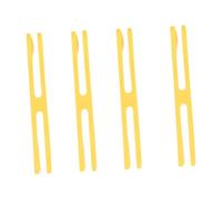 Stgfyxgs 4 Pièces Bandes Élastiques Silicone Rangement Vaisselle Souples H Forme Réutilisables Transport Facile Adaptées Au Camping Activités Extérieures Rando, Jaune