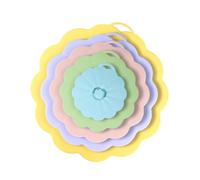 Stgfyxgs 5 Pièces Couvercles Silicone Couvercles Multifonctions Réutilisables Antidébordement pour Bols Marmites Poêles Convient pour Repas Stockage Organisati, coloré