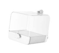 Stgfyxgs Bac à Bain Suspendu pour Perroquet, Baignoire pour Perroquet, Bassine de pour Perroquet, Maison de Bain pour Perruches, Calopsittes, Blanc