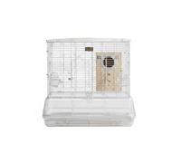 Stgfyxgs Cage Acrylique Oiseau Parrot Cage Volière Structure Fer Épaisse Transparence Haute Accès Avant Fonction Pratique Adaptée, Multicolore, Ensemble Deux, 61 40.5 57.5CM