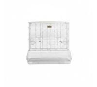 Stgfyxgs Cage Acrylique Oiseau Parrot Cage Volière Structure Fer Épaisse Transparence Haute Accès Avant Fonction Pratique Adaptée, Multicolore, Ensemble Un, 61 40.5 57.5CM