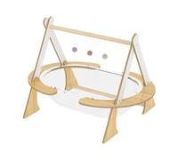 Stgfyxgs Capsule Transparent Chat Lit Couch Nid Semi Fermé Structure Bois Robuste et Boules Diverses Transparent pour Regarder Autour Adapté pour Chat Abri