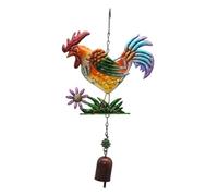 Stgfyxgs Carillon à Vent en Forme de Poule, Décoration de Jardin, Carillon à Vent Décoratif Suspendu en Métal, Décoration de Cour pour La Maison, La Pelouse, L, Type de Cloche