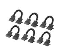 Stgfyxgs Clips de Couverture de Piscine pour l'hiver, Clips de Protection Contre Le Vent, Remplacement, Facile à Utiliser, Noir, Multifonctionnel, Fixe Fer, 6 Pièces
