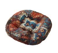 Stgfyxgs Coussin de Chaise Bohème pour Chaises de Cuisine, Café, Salon, Cheminée, Coussin de Sol pour S'asseoir, Coussins de Chaise Bohème, Multi-usages, Bleu 55x55x8cm