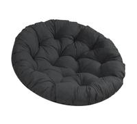 Stgfyxgs Coussin élégant et Polyvalent pour Balancelle, Coussin Rond pour Chaise Hamac, Idéal pour La Méditation et Extérieure, Noir