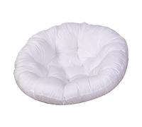 Stgfyxgs Coussin élégant et Polyvalent pour Balancelle, Coussin Rond pour Chaise Hamac, Idéal pour La Méditation et Extérieure, Blanc