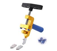 Stgfyxgs Découpe de Carreaux de Verre avec Têtes de Coupe de Remplacement, Portable, Rapide et Facile, Découpe de Miroirs En Verre DIY, Cassage pour Réparation, or