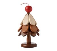 Stgfyxgs Dessous de Verre En Forme D'Arbre Tapis Isolant Pliant Art Arbre Original Support Bois Centre de Table Accessoire Antidérapant Adapté Réunions Cadeaux, rouge