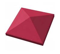 Stgfyxgs Double Layer Canopée Gazebo Tente Remplacement Pavillon Polyester Léger Résistant Bonne Ventilation Convient Terrasse Jardin Relaxation Extérieure, Rouge Vin, 3x3 Mètres