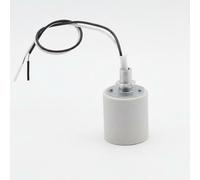 Stgfyxgs Douille de Lampe Céramique Support Métal Facile à Installer Résistant Chaleur Compatible E14/E27 pour Applique Réparation Maison Chambre Cuisine, Blanc, Tube+écrou+E27