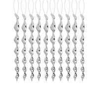 Stgfyxgs Ensemble de 10 Dispositifs Anti-Oiseaux Suspendus, Tiges Réfléchissantes pour Effrayer Les Oiseaux et Les éloigner du Jardin, des Arbres, Etc.