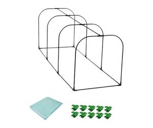Stgfyxgs Ensemble de Chaudes avec Plastique pour La Plantation de Fleurs, Longueur 150cm