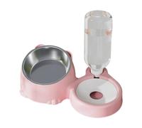 Stgfyxgs Gamelles Doubles pour Chats, Gamelle surélevée pour Nourrir et Boire, Gamelle pour Nourriture et Eau pour Animaux de Compagnie, Mangeoire pour Lapins, Rose