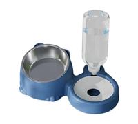 Stgfyxgs Gamelles Doubles pour Chats, Gamelle surélevée pour Nourrir et Boire, Gamelle pour Nourriture et Eau pour Animaux de Compagnie, Mangeoire pour Lapins, Bleu