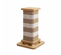 Stgfyxgs Griffoir pour Chat Poteau d'Intérieur Grattoir Colonne en Carton Ondulé Support Rigide Base Antidérapante Adapté aux Chats Actifs au Foyer, Poteau À Griffer Carré Bicolore 21 21 33