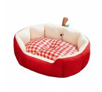 Stgfyxgs Lit Banane Forme Panier Coussin Réversible Tissu Rembourrage Polypropylène Bord Surélevé Adapté aux Animaux de Compagnie Cadre Familial, M