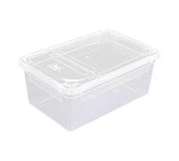 Stgfyxgs Mangeoire pour Reptiles, Cage Transparente pour Terrarium, Maison Portable, Boîte D'élevage pour Grenouilles, Tortues, Scorpions et Tarentules, Style C