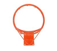 Stgfyxgs Panier de Basket Enfant Cercle A Anneau Arceau Filet Murale Absorption des Chocs en Acier Creux avec Support et Plaque Compatible Montage Mural Garage, Orange, Diamètre 45cm